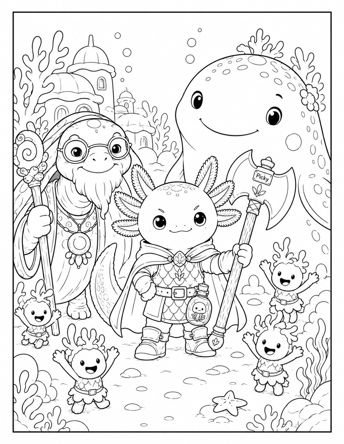 Ankunft in Tiefhaven – Lineart